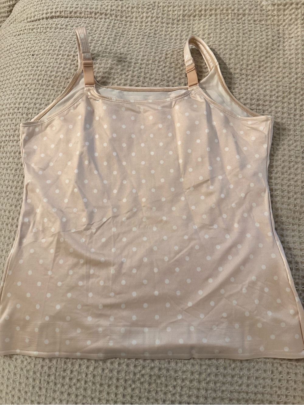 Ruby Ribbon Original Cami Womens Sz 46 Style 3022 Pink Polka Dot EUC - Picture 2 of 4
